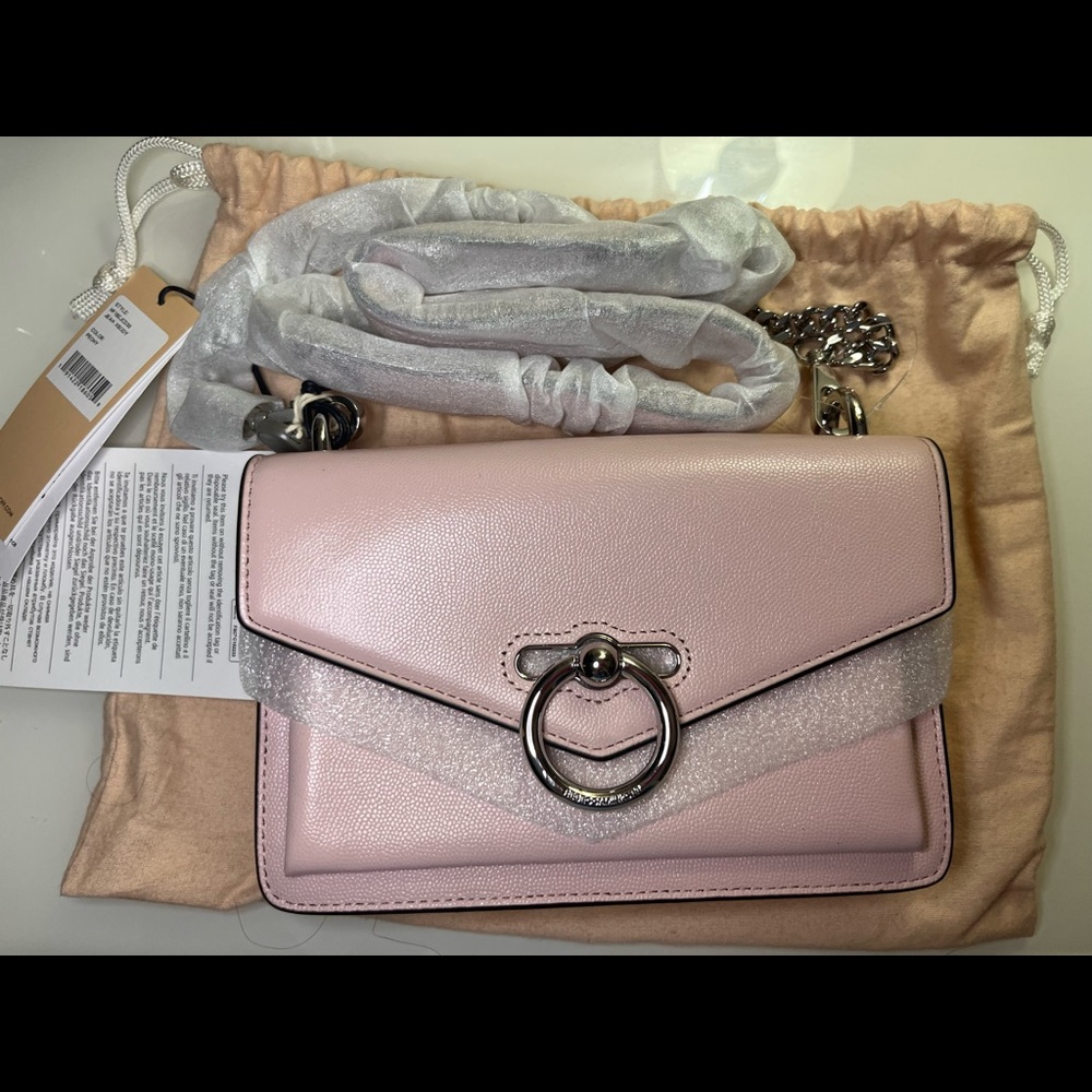 Rebecca Minkoff Brand New Pink and Silver Crossbody Bag